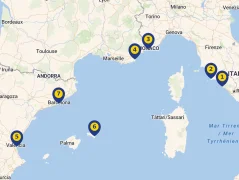Mapa plavby