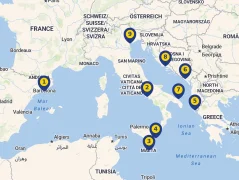 Mapa plavby