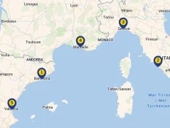 Mapa plavby
